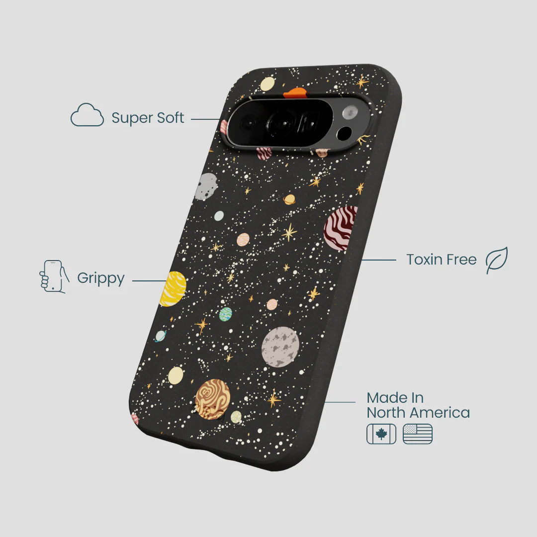 Black Galactic Glow Google Pixel 10/10 Pro Case - Image 4