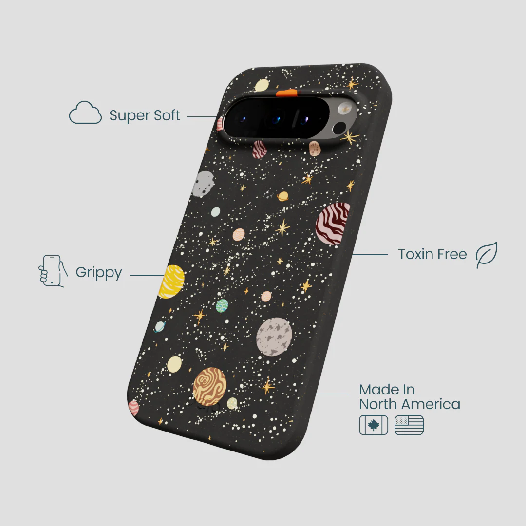Black Galactic Glow Google Pixel 9/9 Pro Case - Image 4