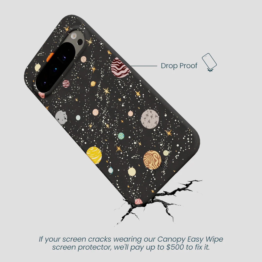 Black Galactic Glow Google Pixel 9 Pro XL Case - Image 5