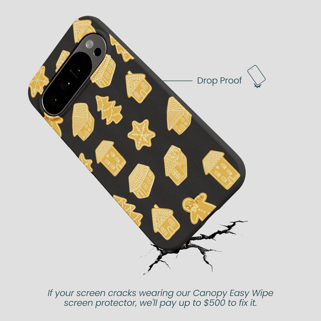 Black Gingerbread Dreams Google Pixel 10 Pro XL Case - Image 5