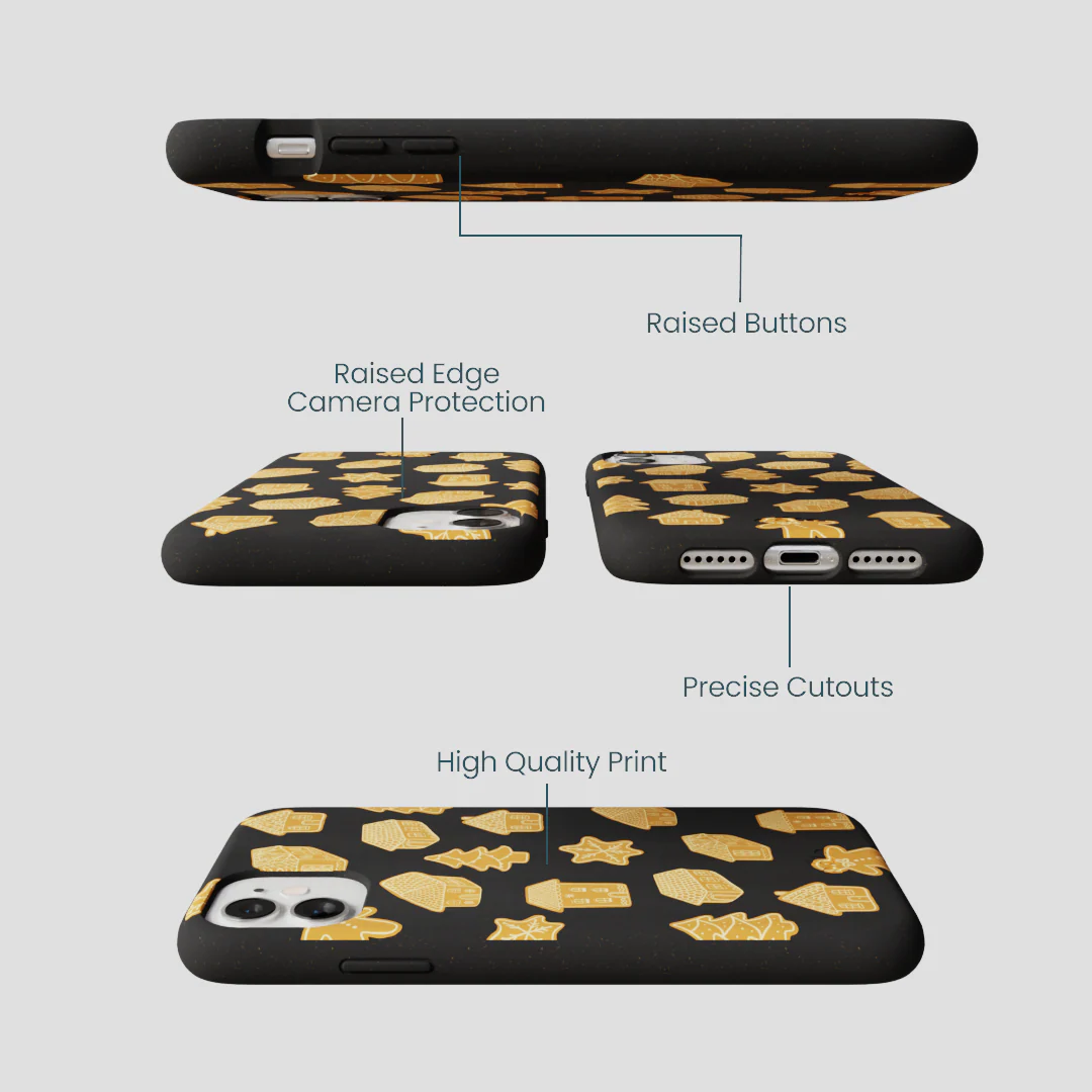 Black Gingerbread Dreams iPhone 11 Case - Image 3