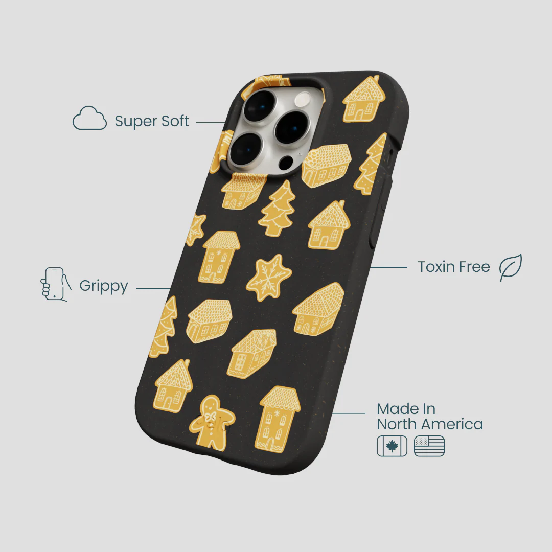 Black Gingerbread Dreams iPhone 14 Pro Case - Image 4
