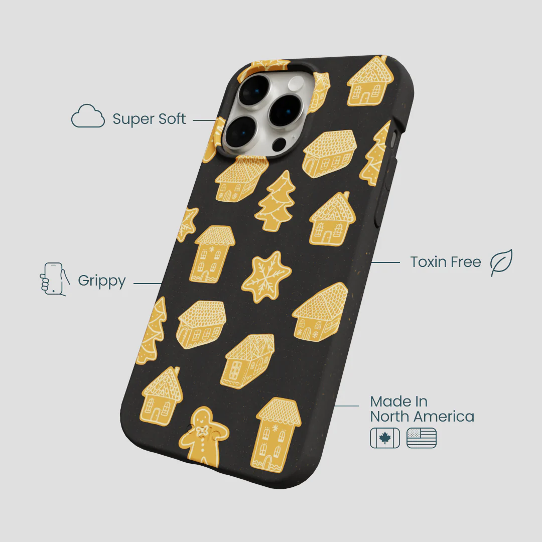 Black Gingerbread Dreams iPhone 14 Pro Max Case - Image 4
