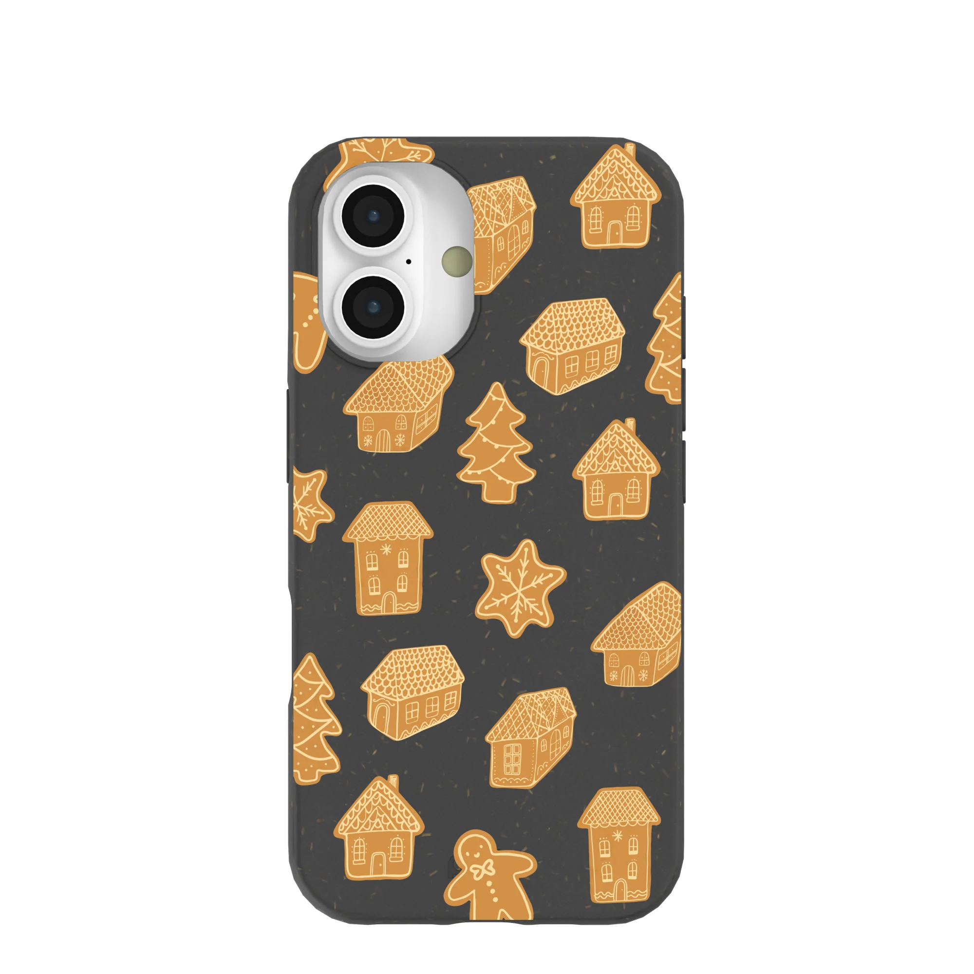 Black Gingerbread Dreams iPhone 16 Case