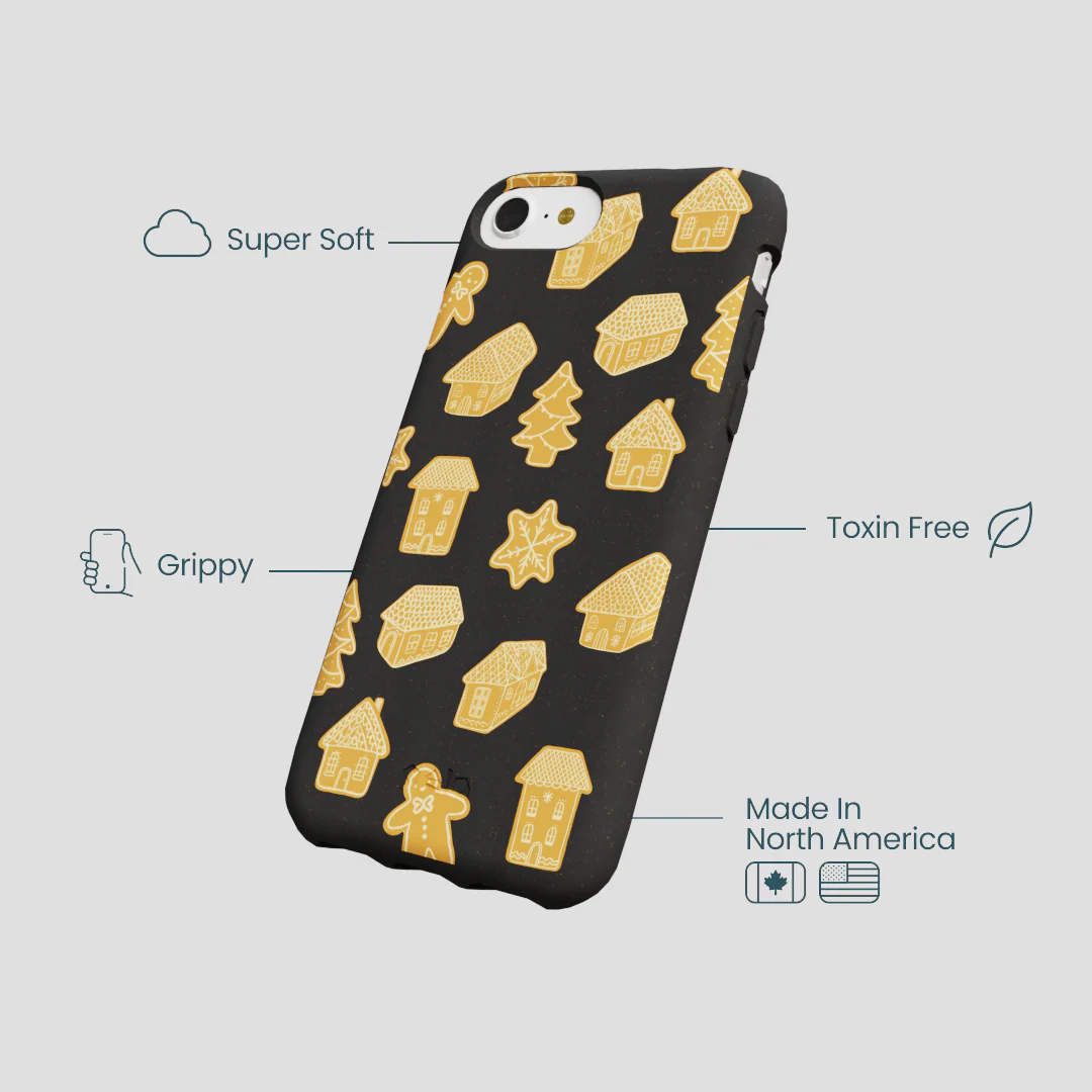 Black Gingerbread Dreams iPhone 6/6s/7/8/SE Case - Image 4
