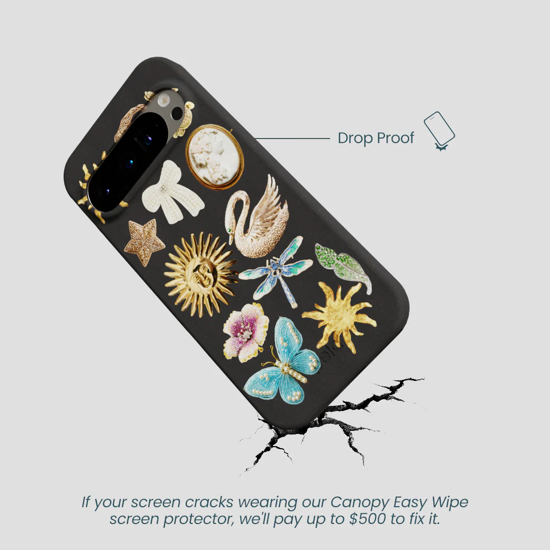 Black Heirloom Collage Google Pixel 9/9 Pro Case - Image 5