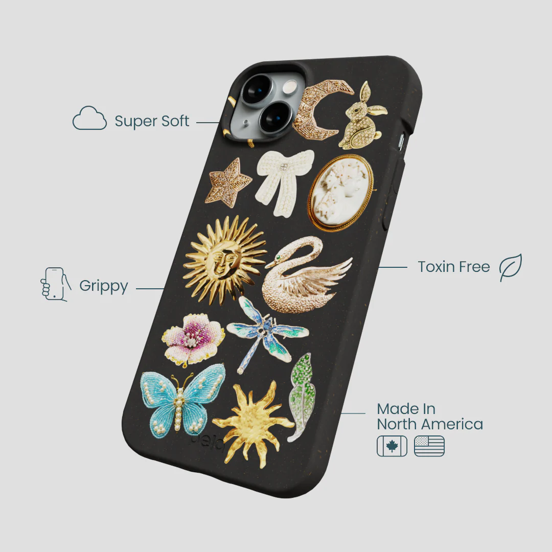 Black Heirloom Collage iPhone 14 Plus Case - Image 4