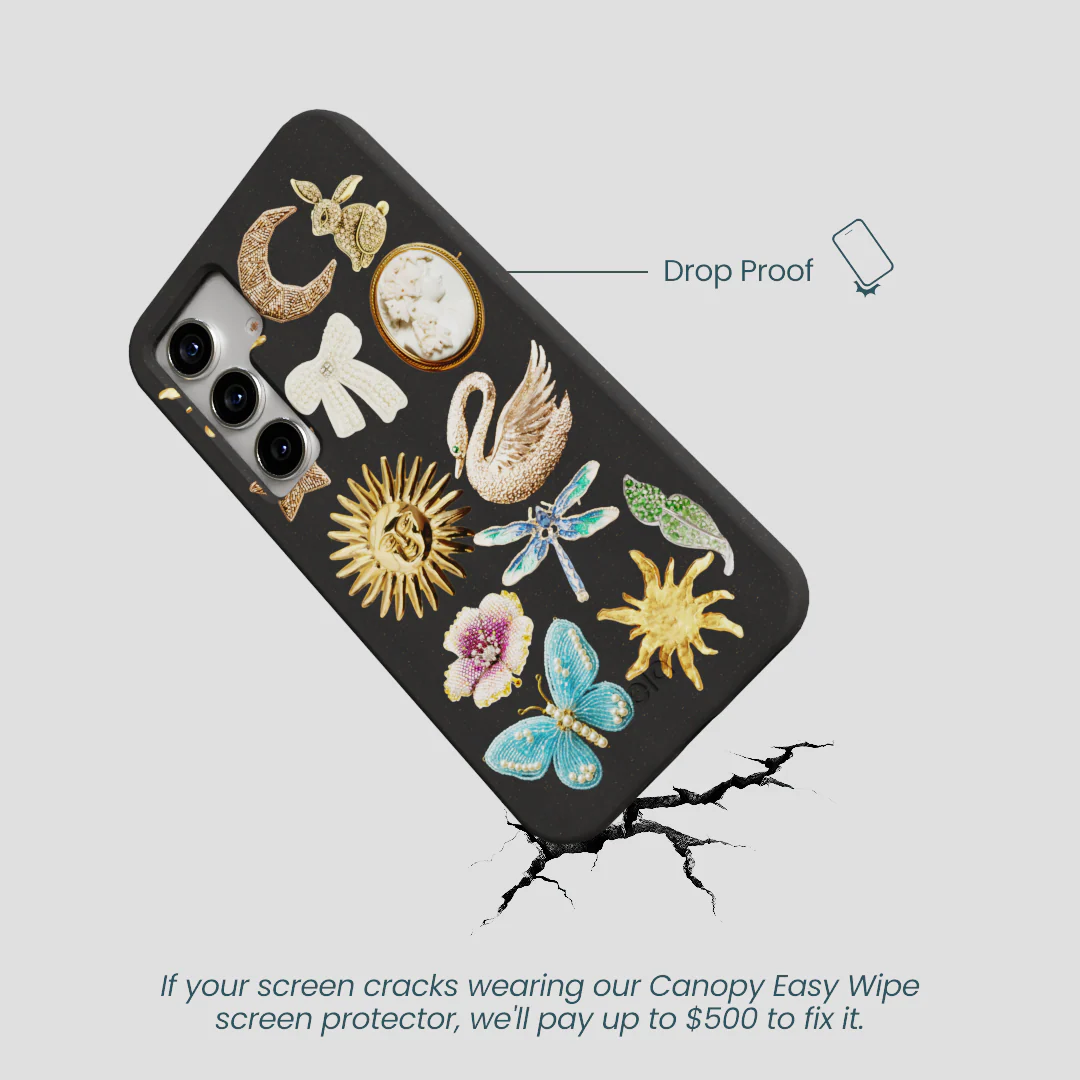 Black Heirloom Collage Samsung Galaxy S25 Case - Image 5