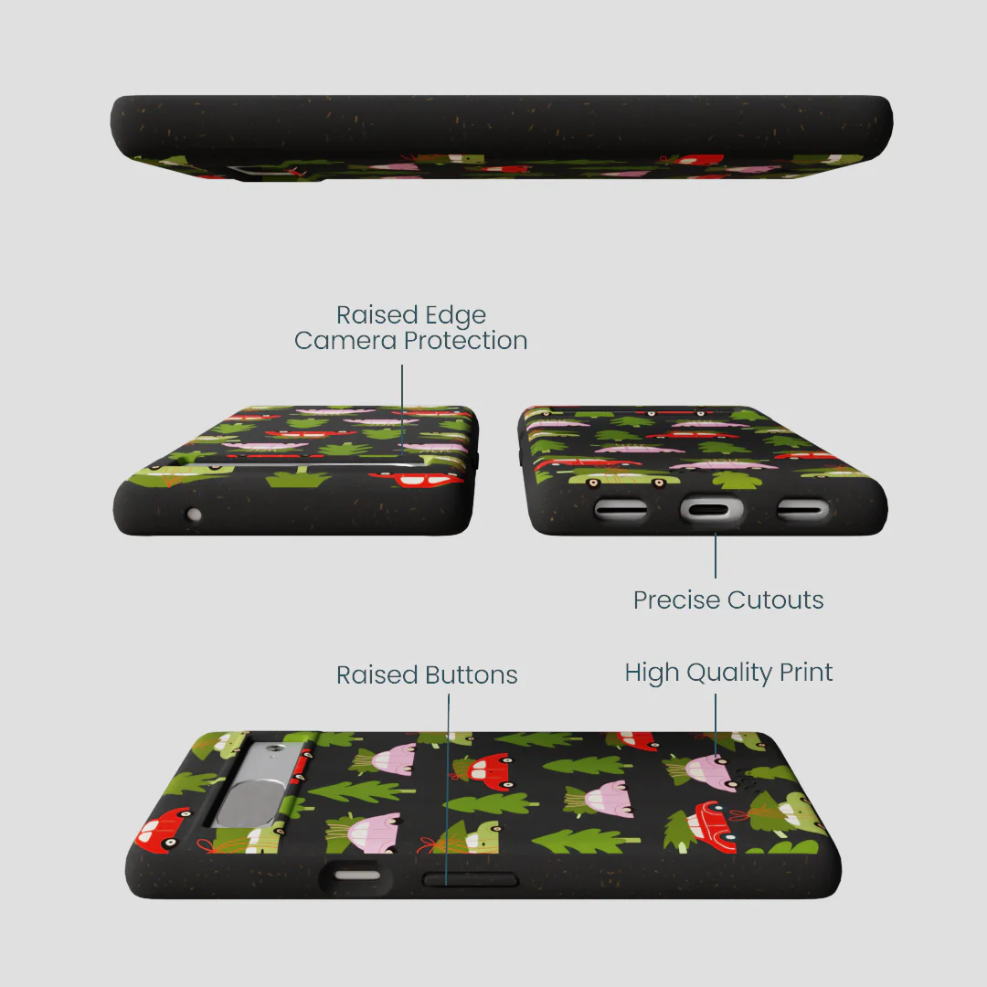 Black Holiday Caravan Google Pixel 7a Case - Image 3