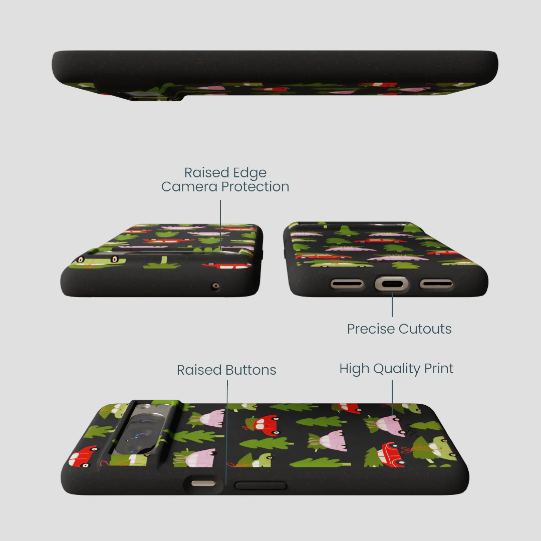Black Holiday Caravan Google Pixel 8 Pro Case - Image 3
