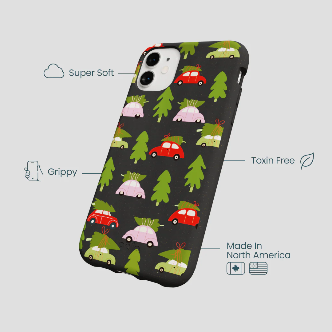 Black Holiday Caravan iPhone 11 Case - Image 4