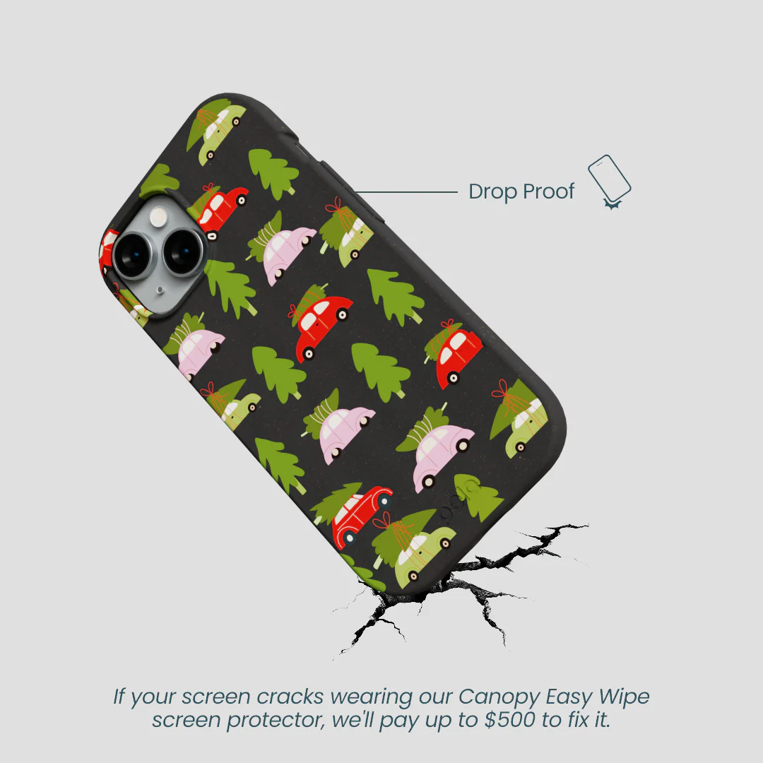Black Holiday Caravan iPhone 15 Case - Image 5