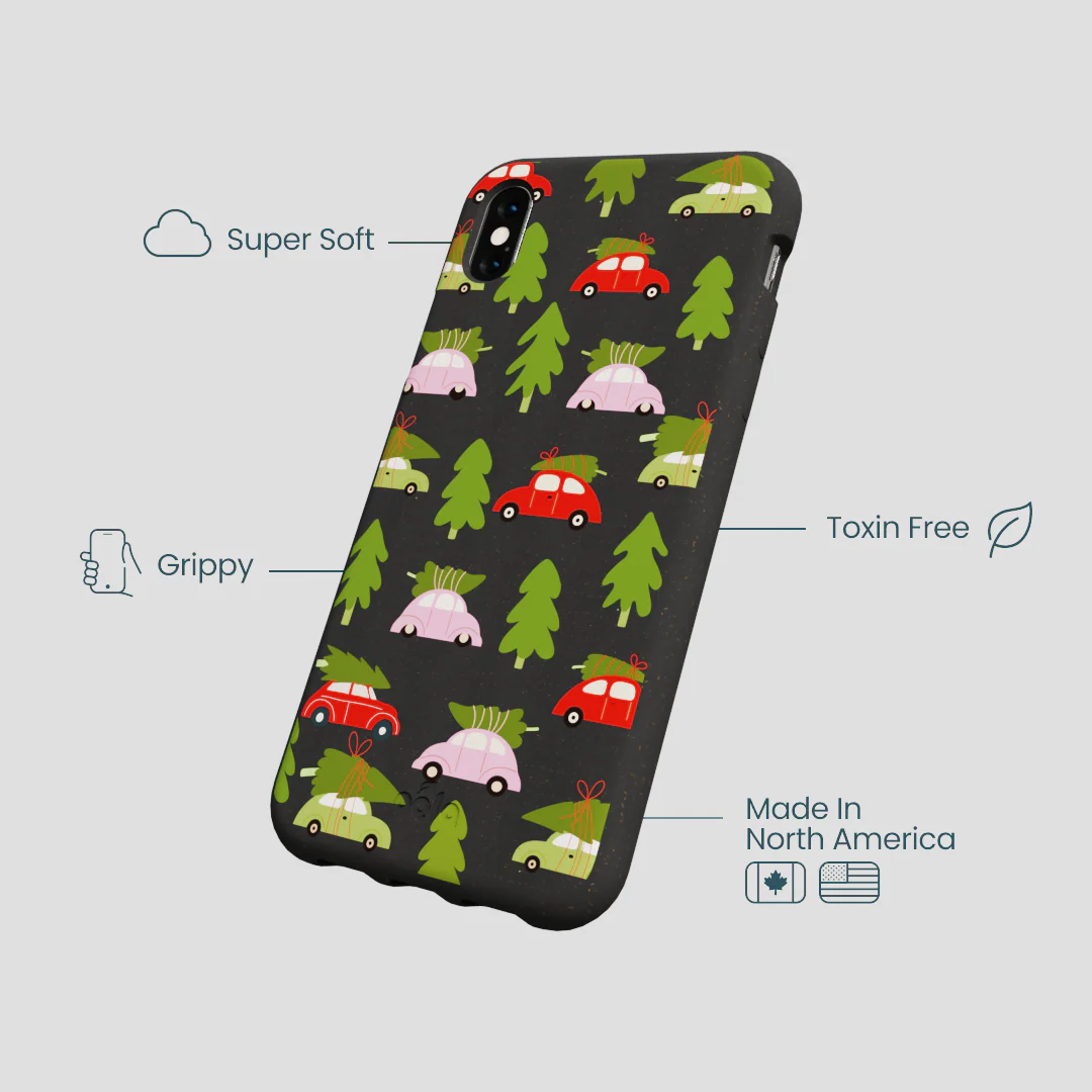 Black Holiday Caravan iPhone XR Case - Image 4