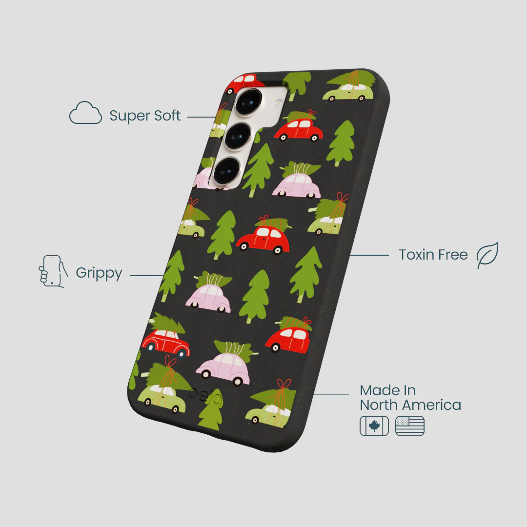 Black Holiday Caravan Samsung Galaxy S23 Case - Image 4