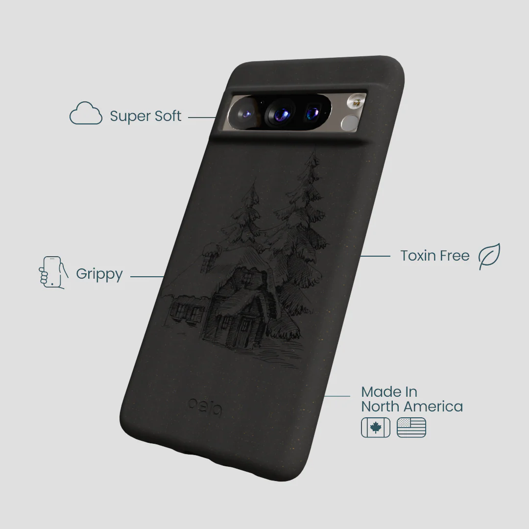 Black Lone Cabin Google Pixel 8 Pro Case - Image 4