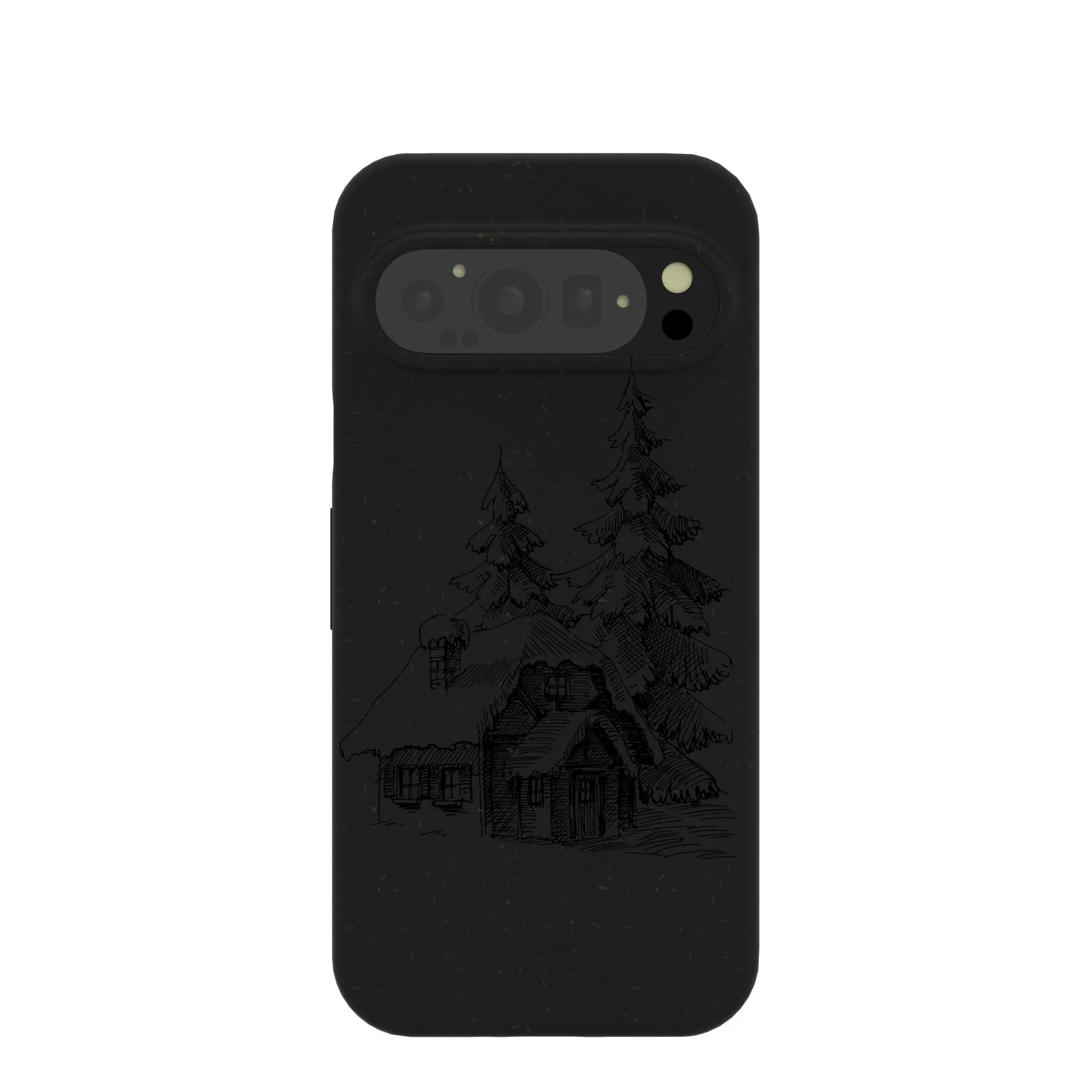Black Lone Cabin Google Pixel 9/9 Pro Case