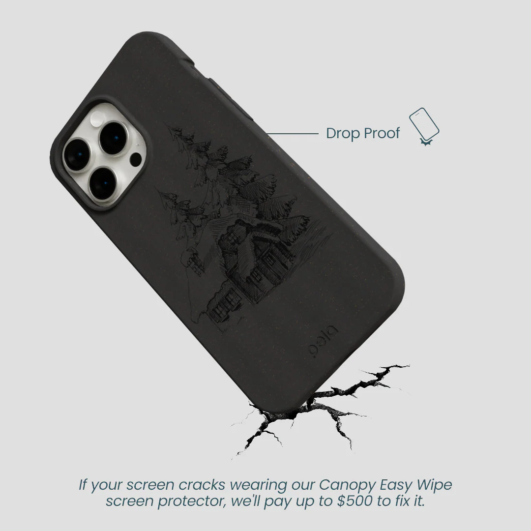 Black Lone Cabin iPhone 14 Pro Max Case - Image 5