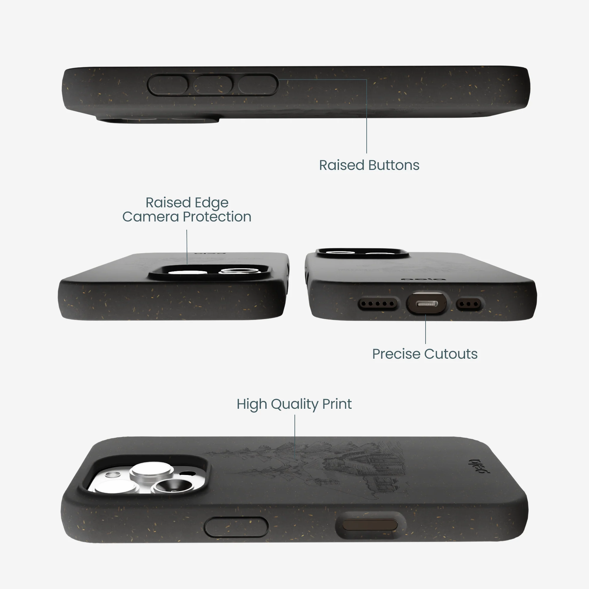 Black Lone Cabin iPhone 16 Pro Max Case - Image 3