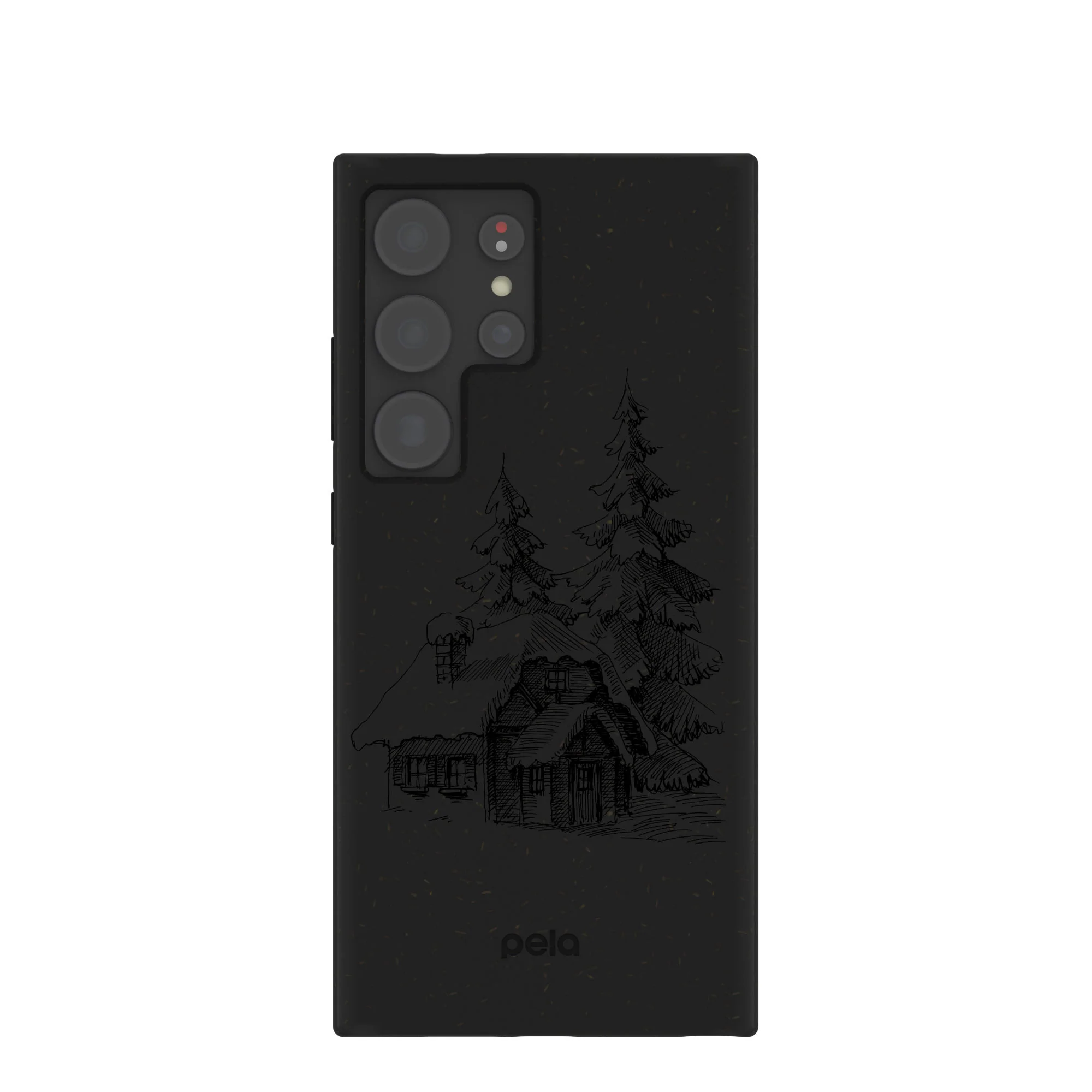 Black Lone Cabin Samsung Galaxy S24 Ultra Case