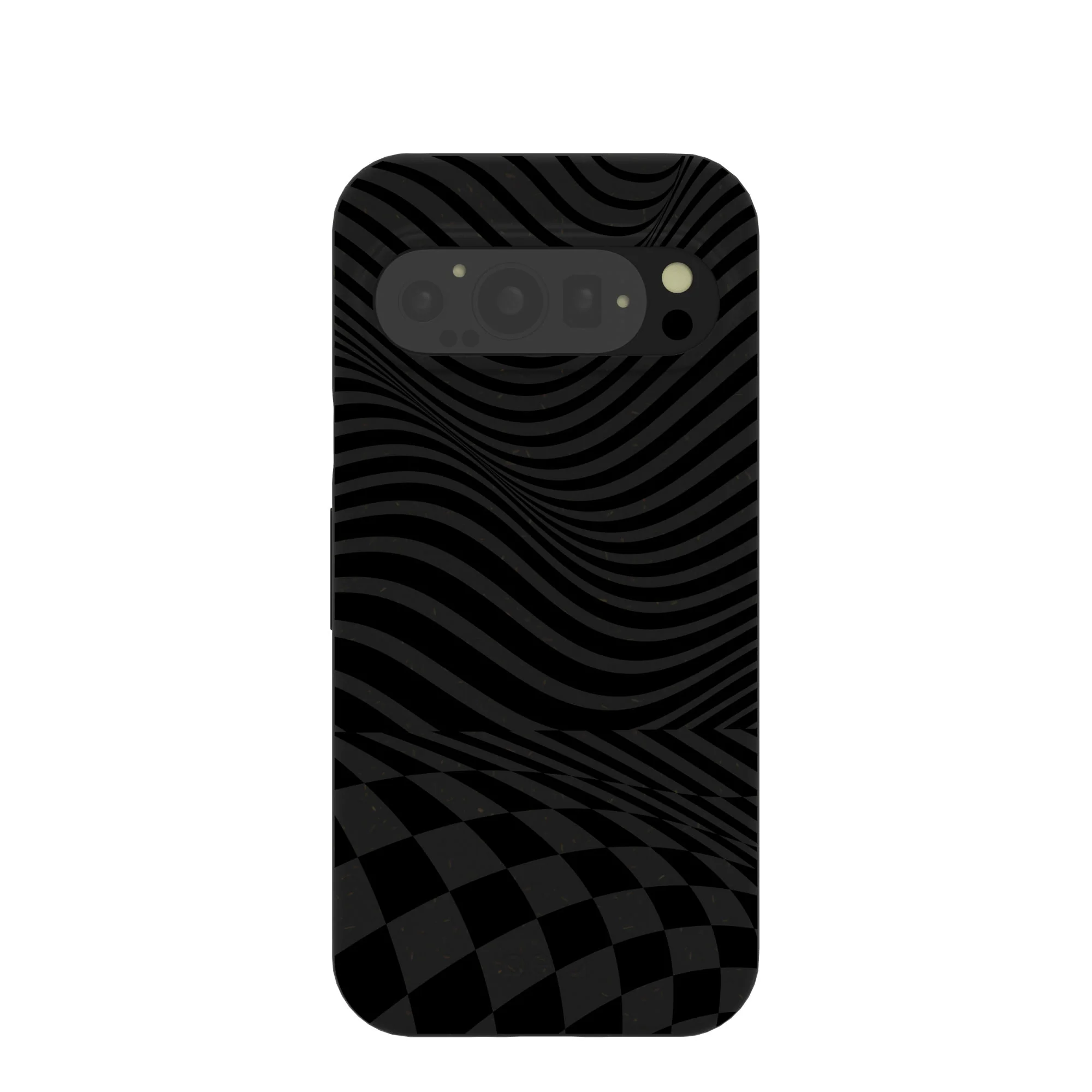 Black Melted Checkers Google Pixel 9/9 Pro Case