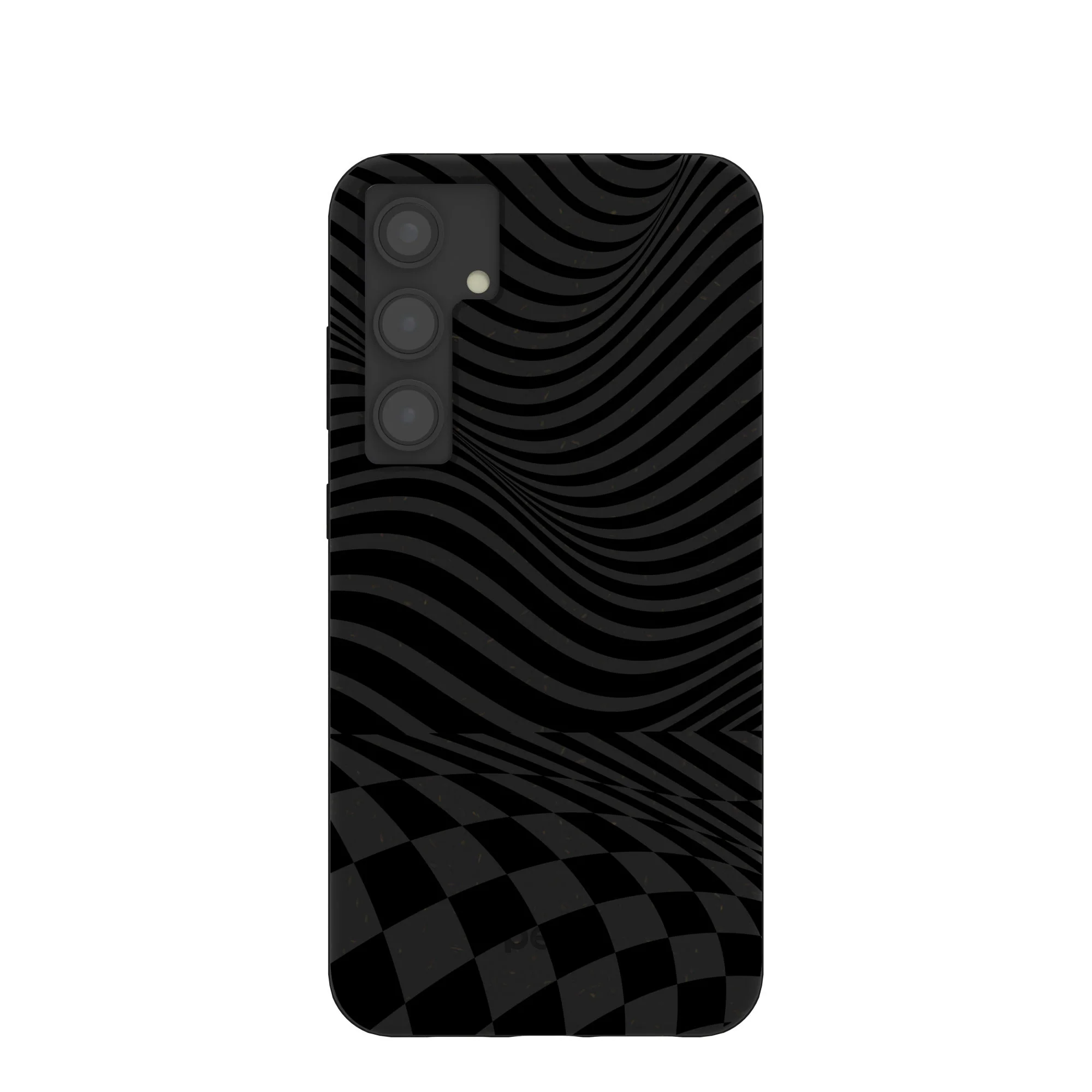 Black Melted Checkers Samsung Galaxy S24+(Plus) Case