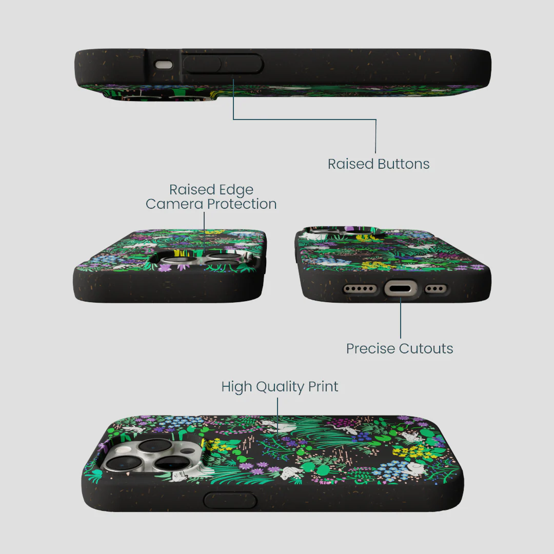 Black Midnight Pond iPhone 15 Pro Case - Image 3
