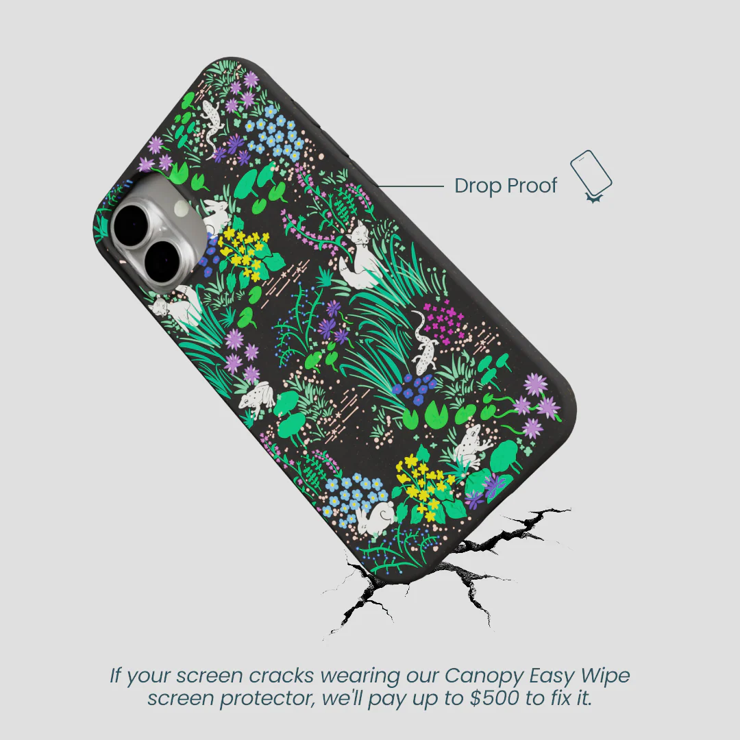 Black Midnight Pond iPhone 16 Plus Case - Image 5