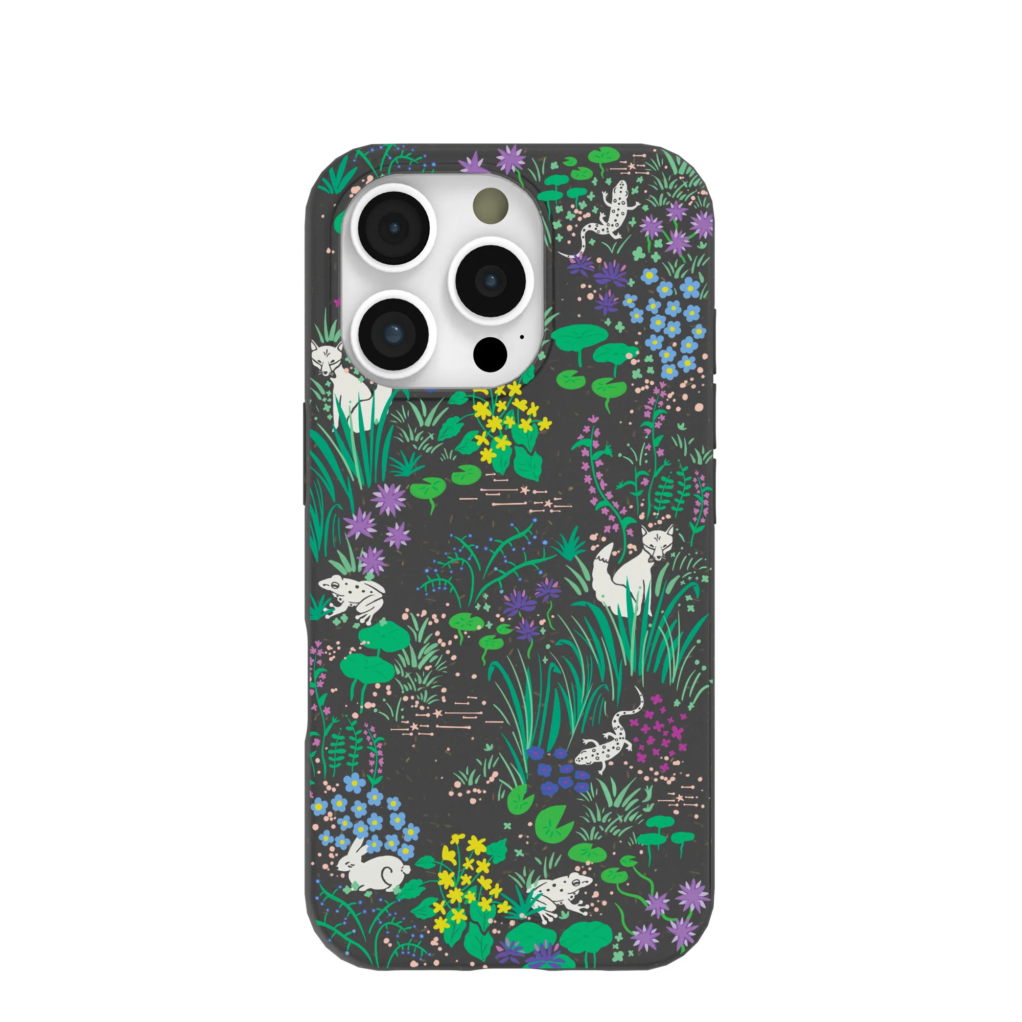 Black Midnight Pond iPhone 16 Pro Case