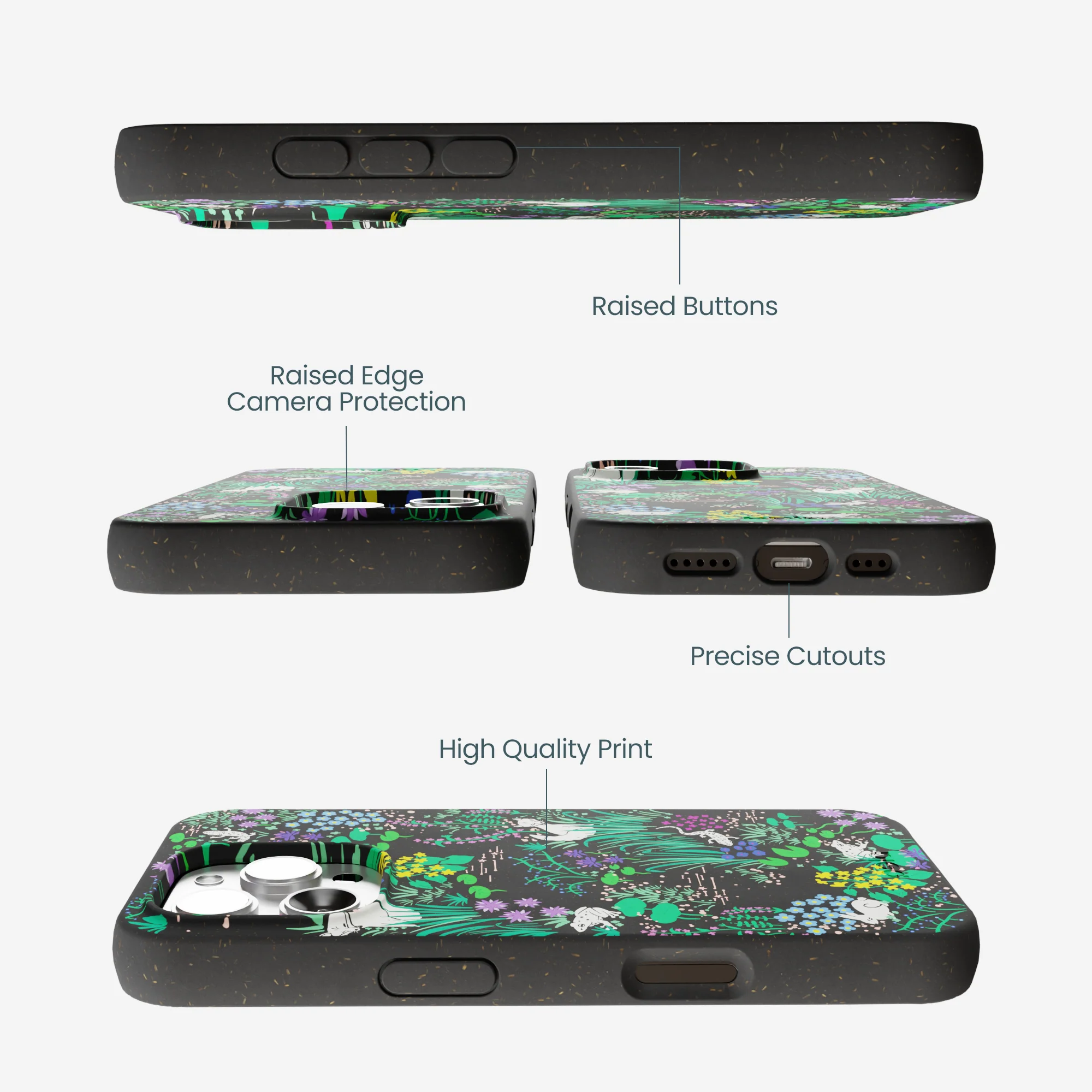 Black Midnight Pond iPhone 16 Pro Max Case - Image 3