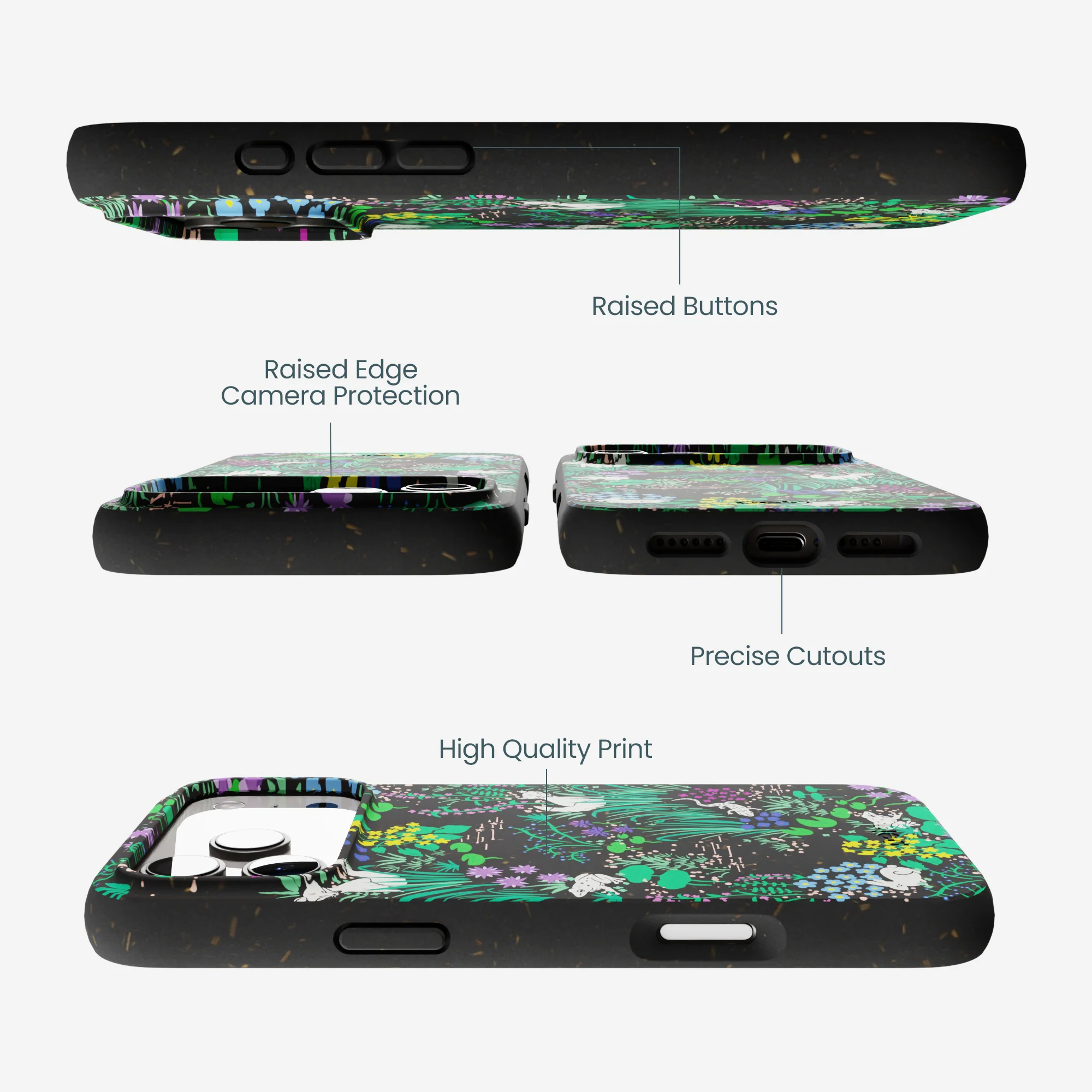 Black Midnight Pond iPhone 17 Pro Max Case - Image 3