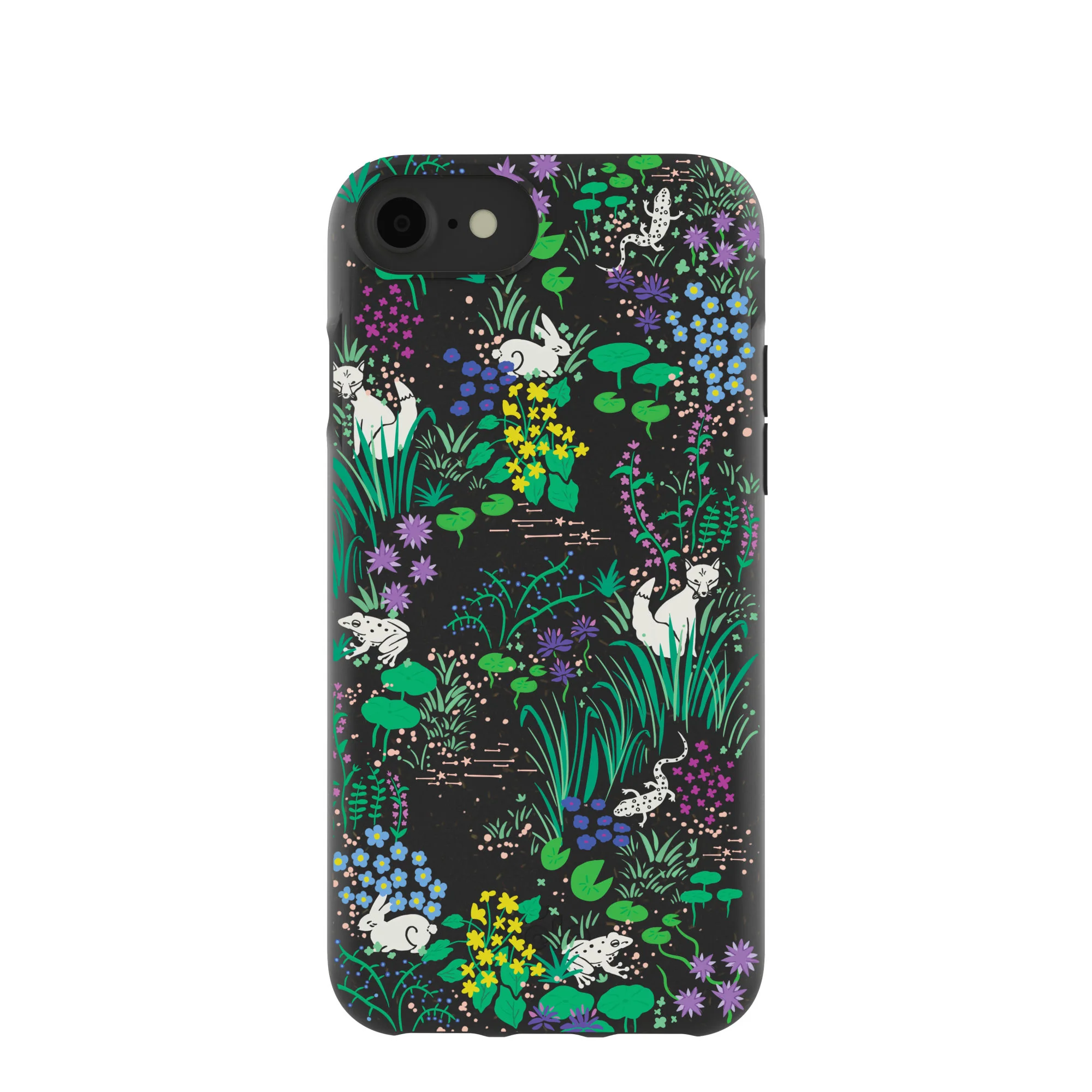 Black Midnight Pond iPhone 6/6s/7/8/SE Case