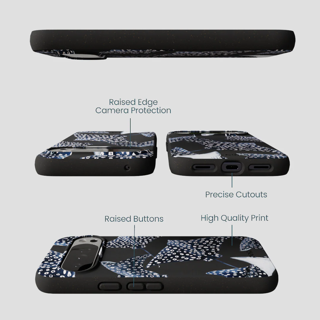 Black Midnight Rays Google Pixel 10 Pro XL Case - Image 3