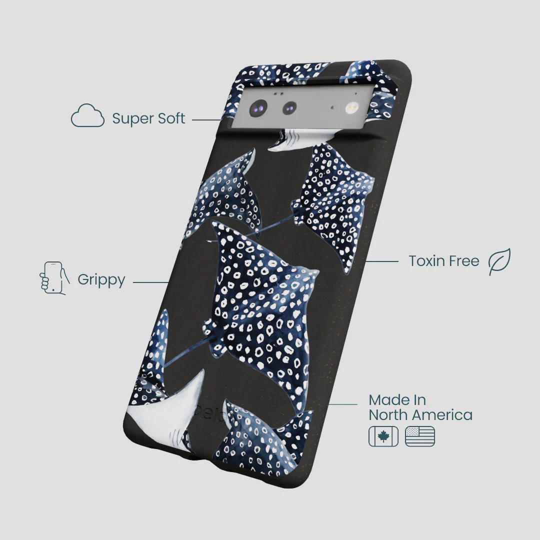 Black Midnight Rays Google Pixel 6 Case - Image 4