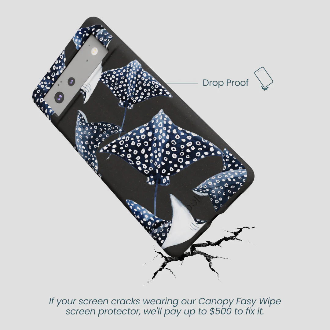 Black Midnight Rays Google Pixel 6 Case - Image 5