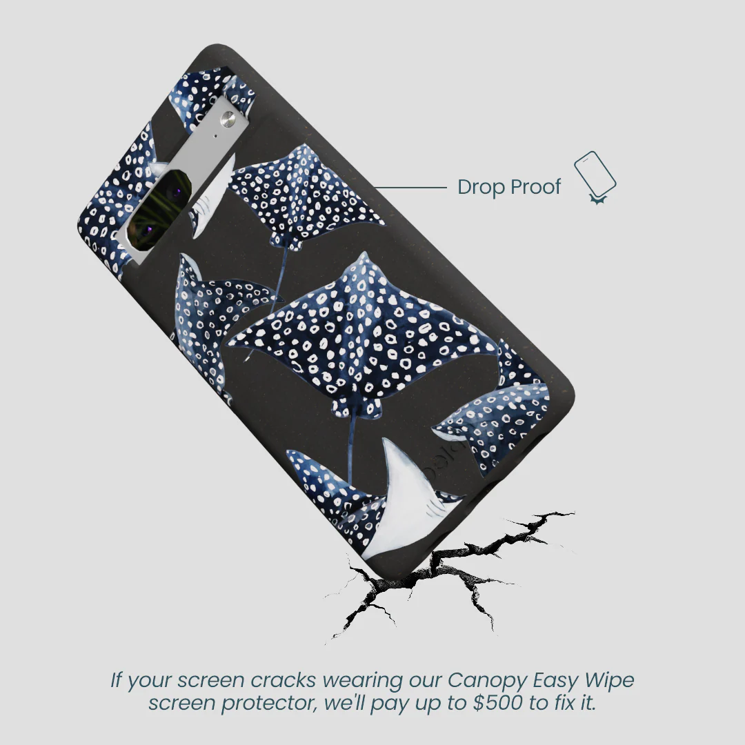 Black Midnight Rays Google Pixel 7 Case - Image 5
