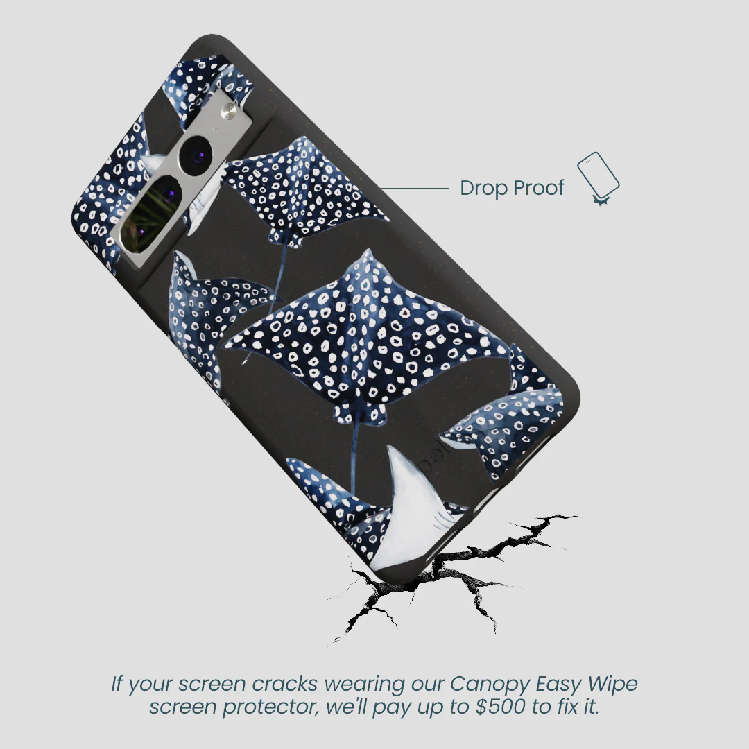 Black Midnight Rays Google Pixel 7 Pro Case - Image 5