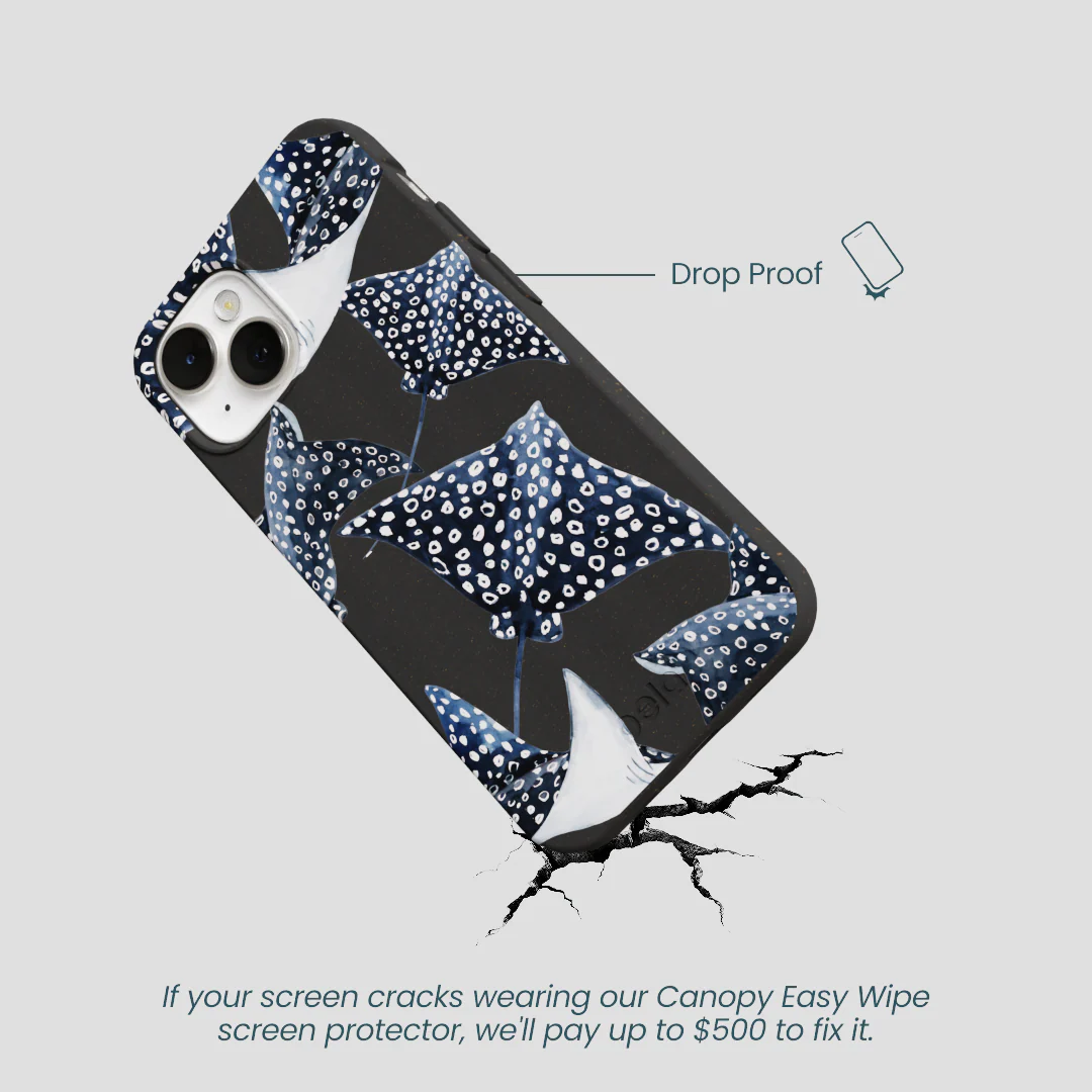 Black Midnight Rays iPhone 13 Case - Image 5