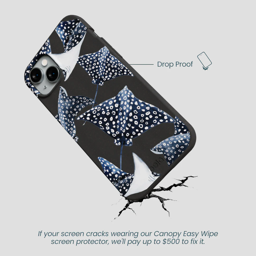 Black Midnight Rays iPhone 14 Plus Case - Image 5