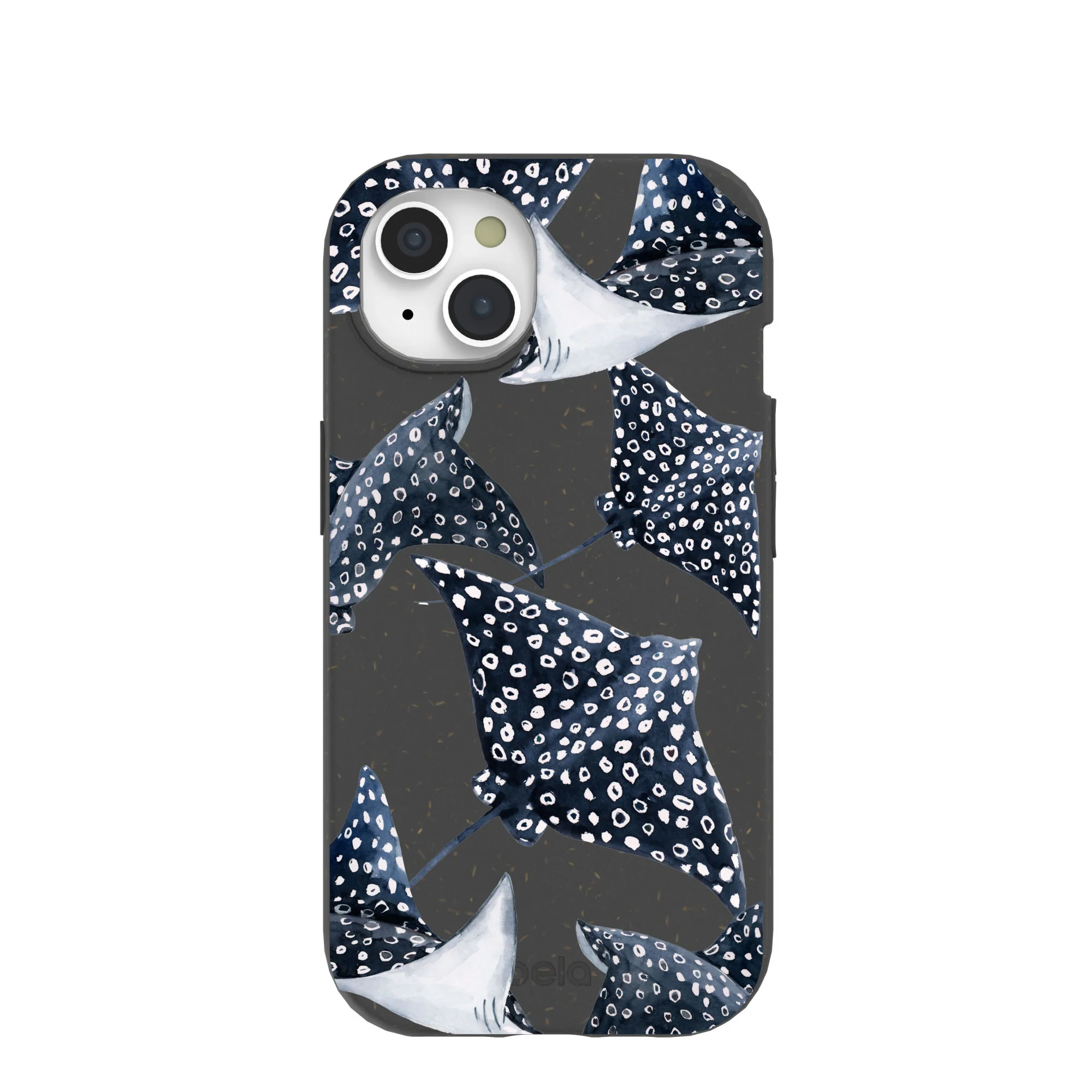 Black Midnight Rays iPhone 15 Case