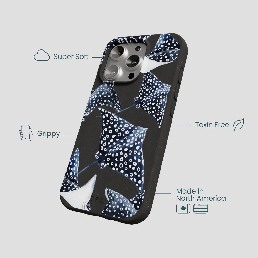 Black Midnight Rays iPhone 16 Pro Case - Image 4