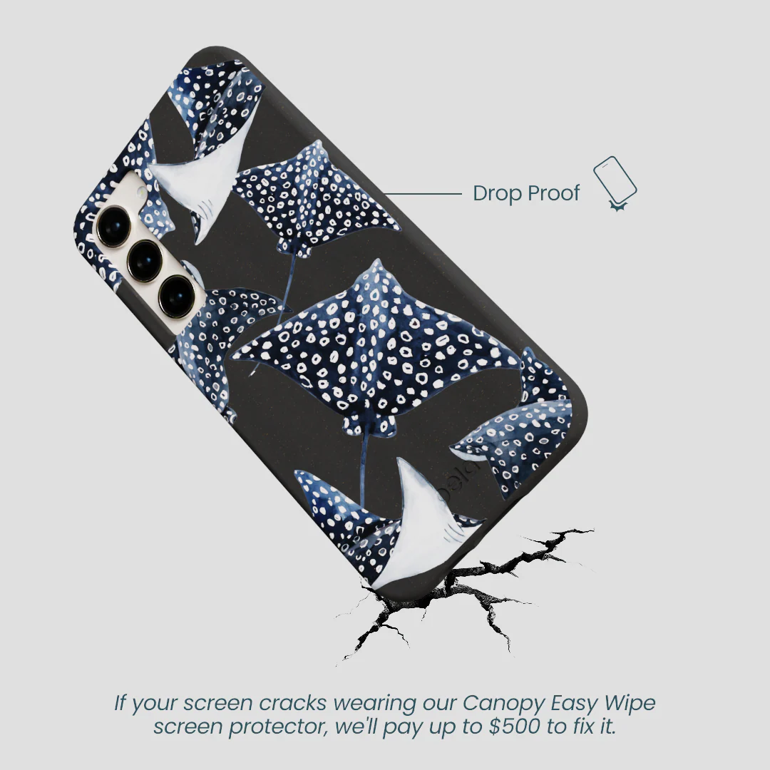 Black Midnight Rays Samsung Galaxy S23+(Plus) Case - Image 5