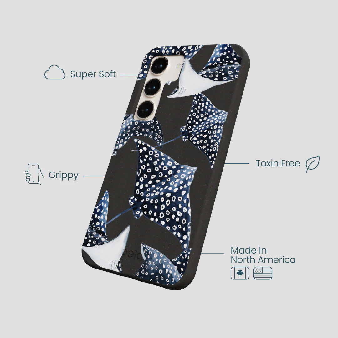 Black Midnight Rays Samsung Galaxy S24 Case - Image 4