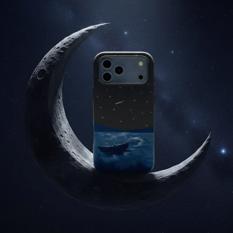 Black Moonlight Lake Google Pixel 8 Case - Image 2