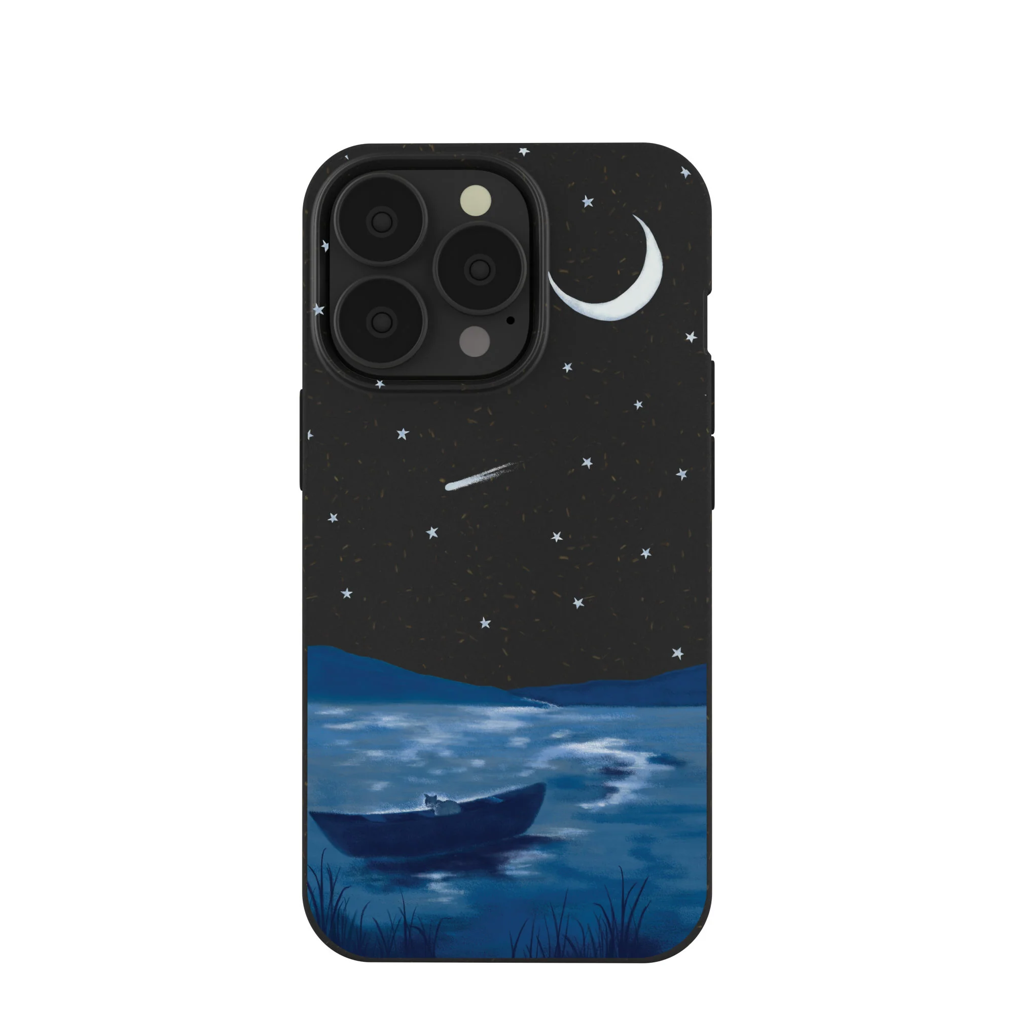 Black Moonlight Lake iPhone 13 Pro Case
