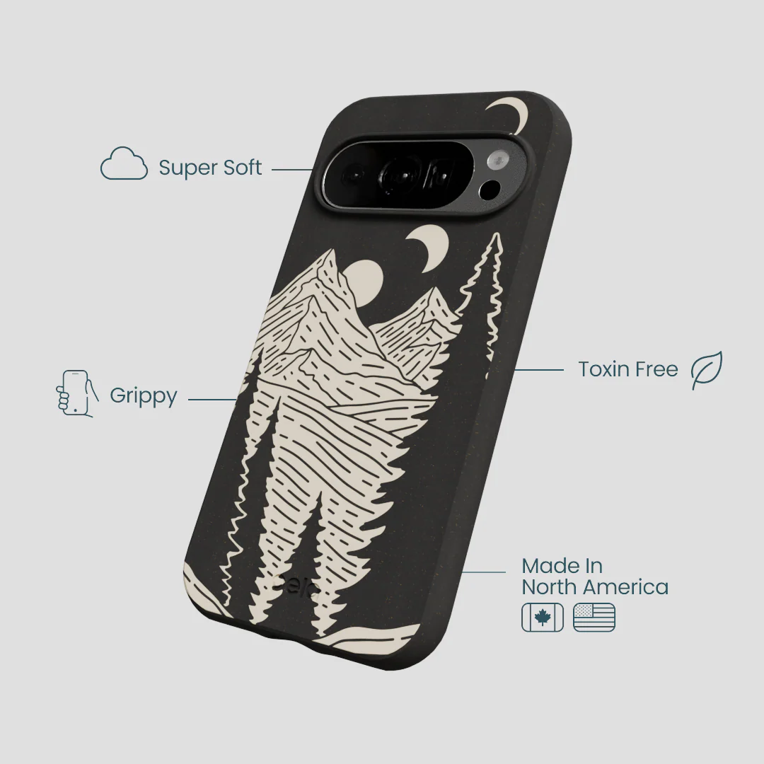 Black Moonlight Peaks Google Pixel 10/10 Pro Case - Image 4