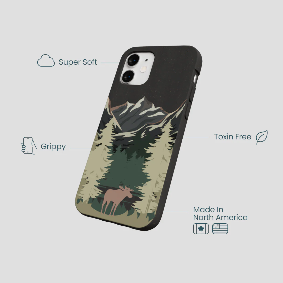 Black Moose Mountain iPhone 12 Mini Case - Image 4