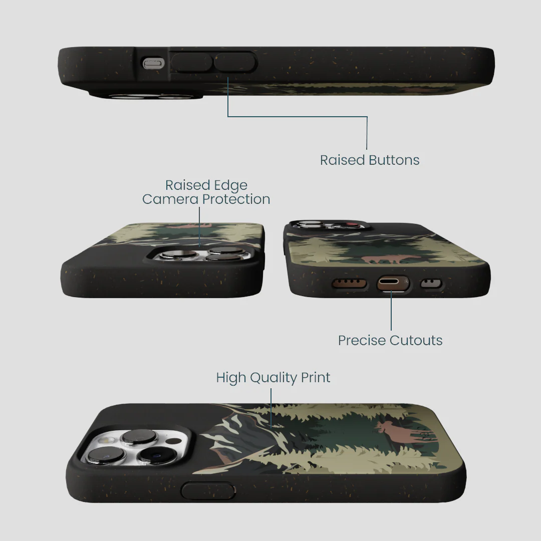 Black Moose Mountain iPhone 13 Pro Max Case - Image 3
