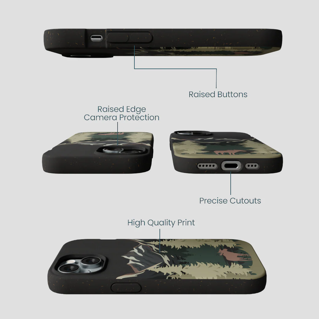 Black Moose Mountain iPhone 14 Case - Image 3