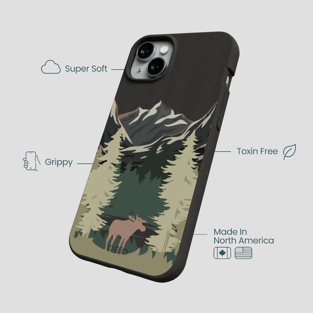 Black Moose Mountain iPhone 14 Plus Case - Image 4