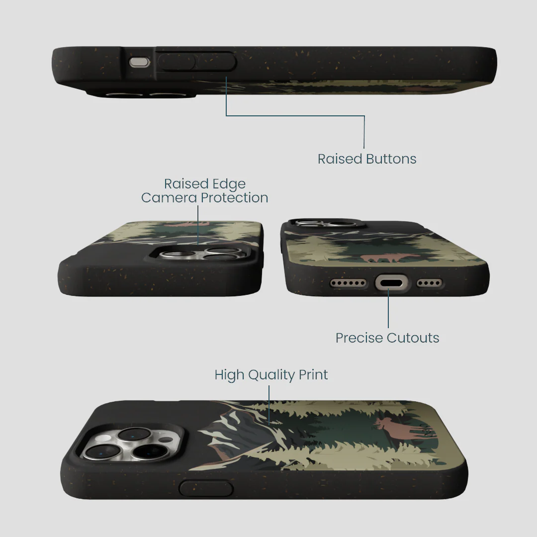 Black Moose Mountain iPhone 14 Pro Max Case - Image 3